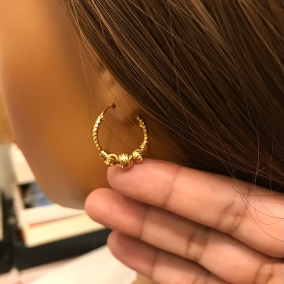 Hoop earrings for women, gold Hoop Earrings, Hoop Earrings, Dainty Earrings Gift - Picture 2 of 10